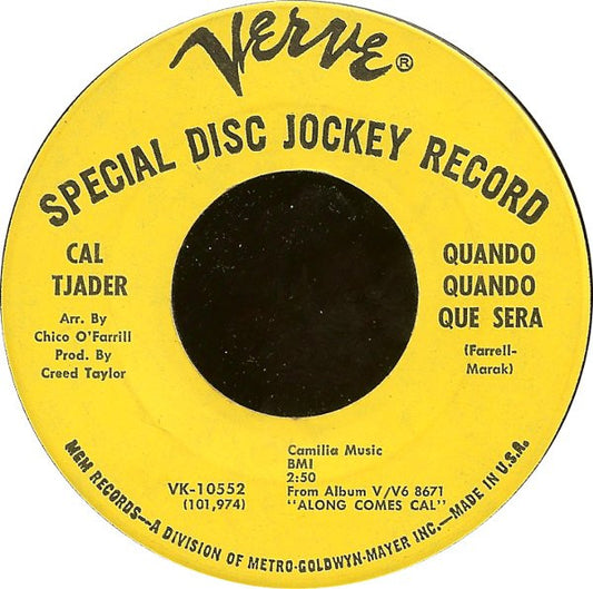 Cal Tjader : Trick Or Treat / Quando Quando Que Sera (7", Promo)