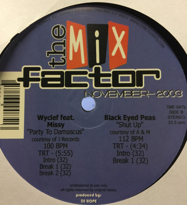 Various : The Mix Factor (November 2003) (2x12", Comp)