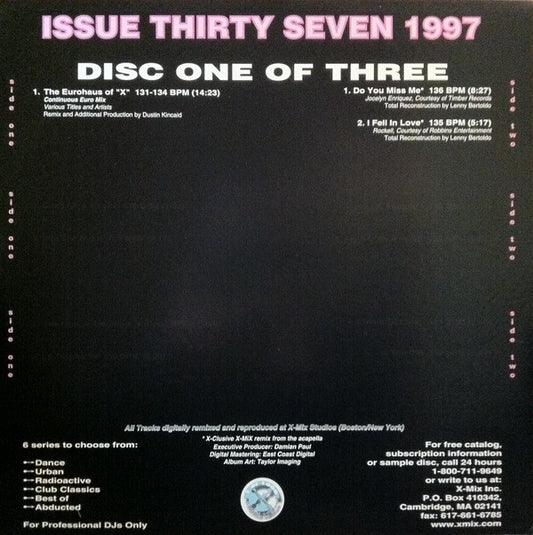 Various : X-Mix Dance Series 37 (3x12", Comp, Promo)