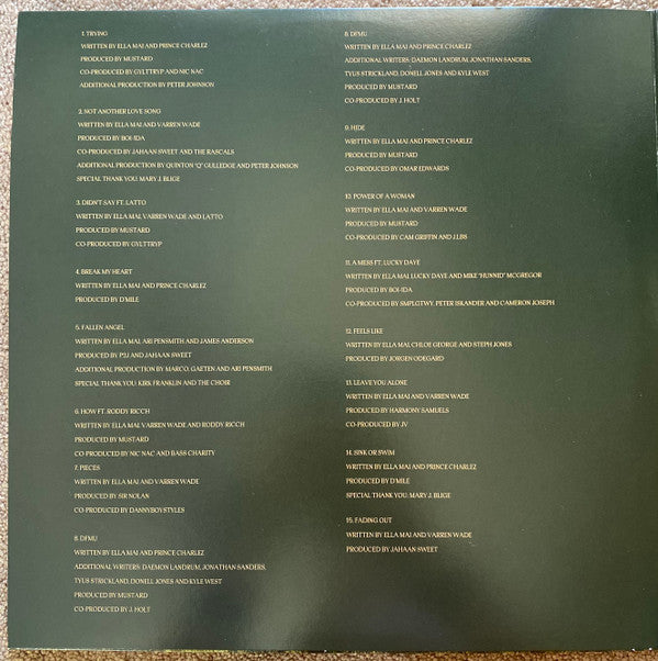 Ella Mai : Heart On My Sleeve (2xLP, Album, Ltd, Oli)