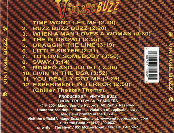 Vintage Buzz : Jive From The Hive (CDr, Album)