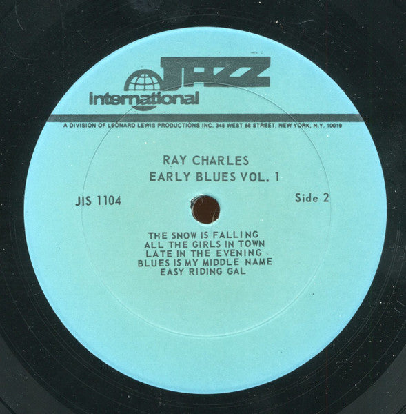 Ray Charles : Early Blues Vol.1 (LP, Comp)