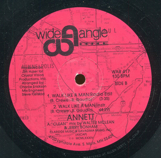 Annett (2) : Walk Like A Man (12")