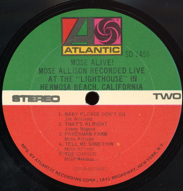 Mose Allison : Mose Alive! (LP, Album, RE, RI)