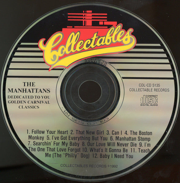 The Manhattans* : Dedicated To You (CD, Album, RE)