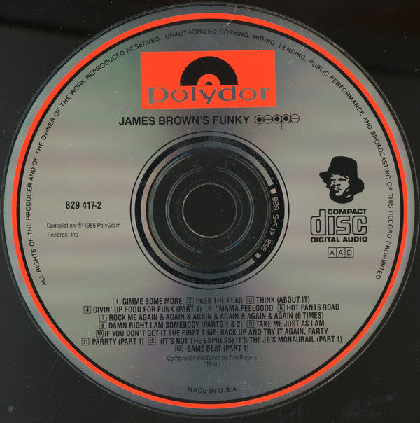 Various : James Brown's Funky People (CD, Comp, Mono)