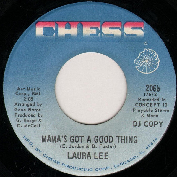 Laura Lee : Love More Than Pride / Mama's Got A Good Thing (7", Promo)
