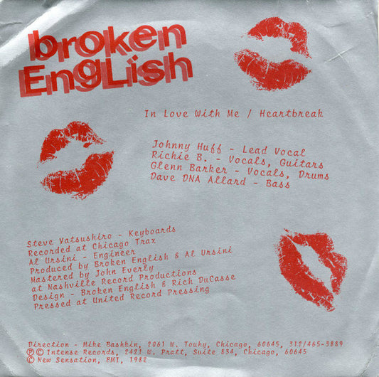 Broken English (4) : In Love With Me (7")