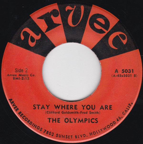 The Olympics : Dooley / Stay Where You Are (7")