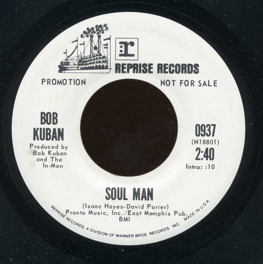 Bob Kuban and The In-Men : Hard To Handle / Soul Man (7", Single, Promo)