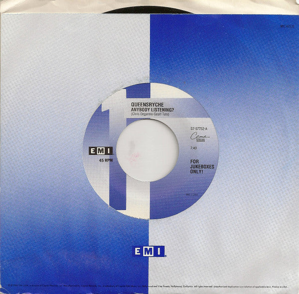 Queensrÿche : Anybody Listening? (7", Single, Jukebox)