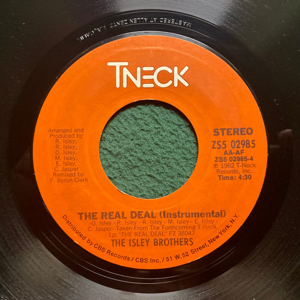 The Isley Brothers : The Real Deal (7", Styrene, Pit)
