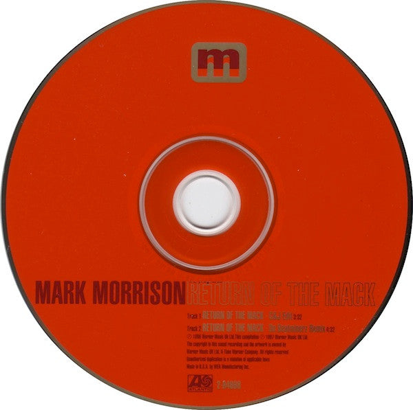 Mark Morrison : Return Of The Mack (CD, Single)