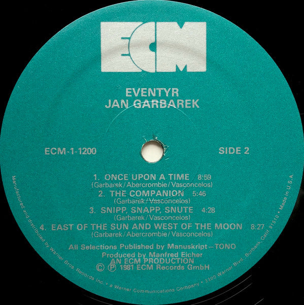Jan Garbarek, Naná Vasconcelos, John Abercrombie : Eventyr (LP, Album)