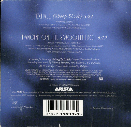 Whitney Houston : Exhale (Shoop Shoop) (CD, Maxi, Car)