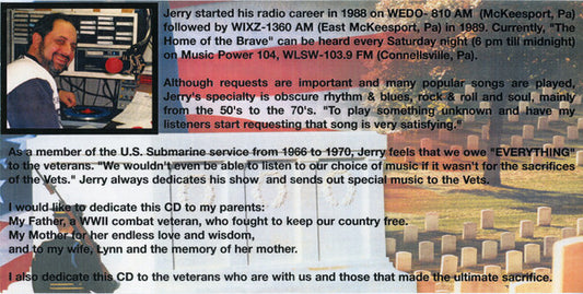 Various : Jerry Braverman "Home Of The Brave" Presents - A Tribute To The Veterans (CDr, Comp)
