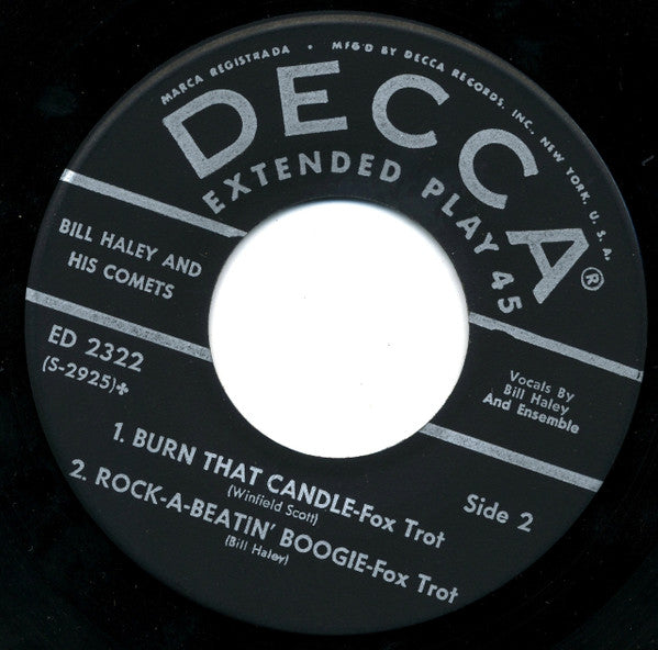 Bill Haley And His Comets : Rock 'N Roll (7", EP)