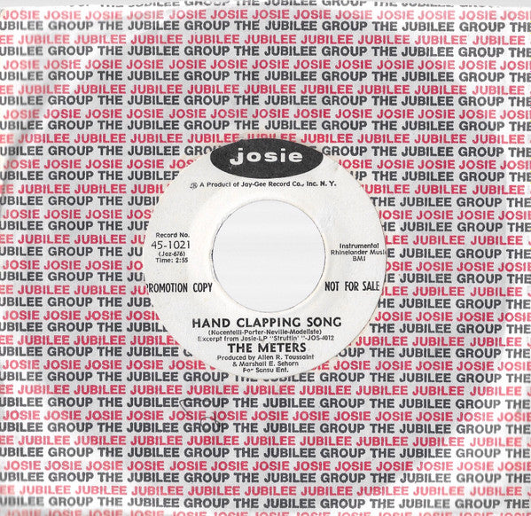 The Meters : Hand Clapping Song (7", Promo)