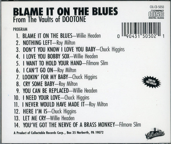 Various : Blame It On The Blues (CD, Comp)