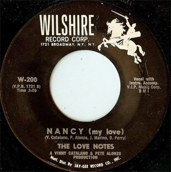 The Love Notes : Our Songs Of Love / Nancy (My Love) (7", Single)