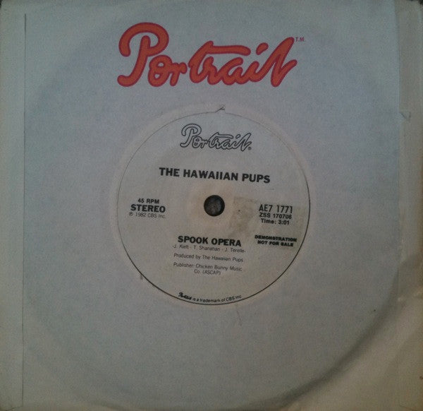 The Hawaiian Pups : Spook Opera (7", Promo)