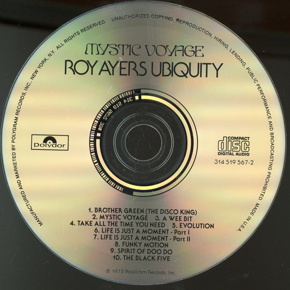 Roy Ayers Ubiquity : Mystic Voyage (CD, Album, RE, RM, RP, EDC)