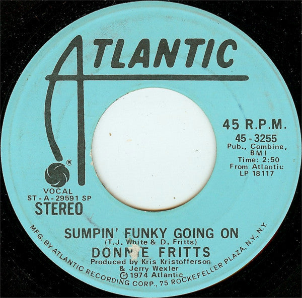 Donnie Fritts : Sumpin' Funky Going On (7", Promo, SP)