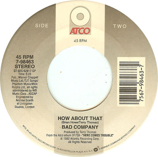 Bad Company (3) : This Could Be The One (7", Spe)