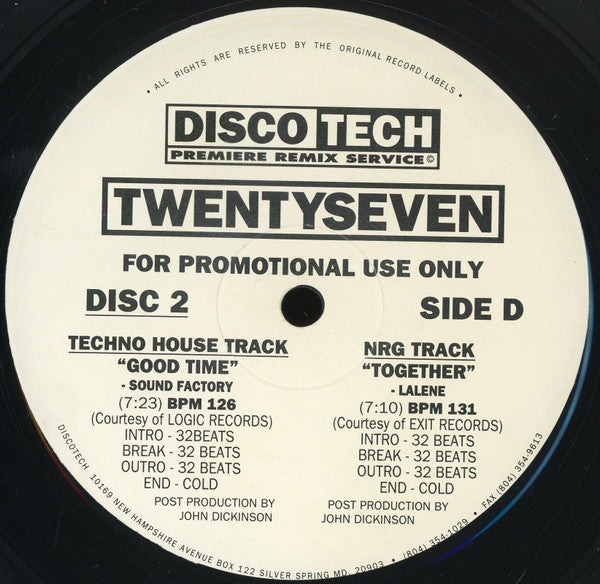 Various : DiscoTech TwentySeven (3x12", Comp, Promo)