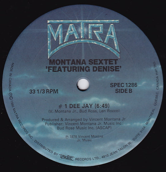 Beautiful Bend / Montana Sextet Featuring Denise Montana : That's The Meaning / Boogie Motion / # 1 Dee Jay (12")