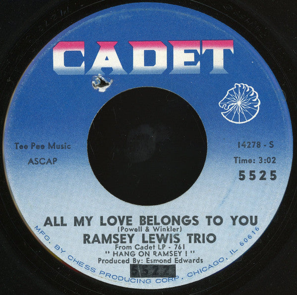 The Ramsey Lewis Trio : A Hard Day's Night / All My Love Belongs To You (7")