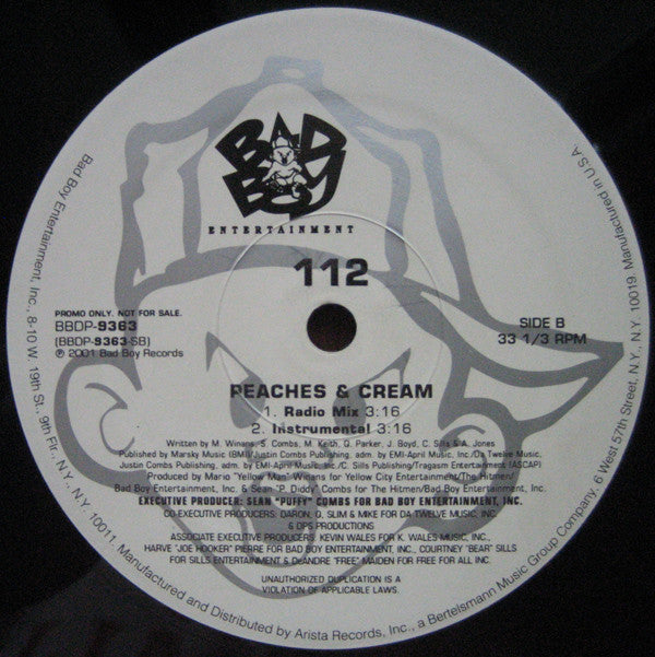 112 : Peaches & Cream (12", Promo)