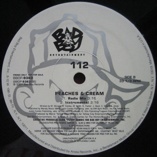 112 : Peaches & Cream (12", Promo)
