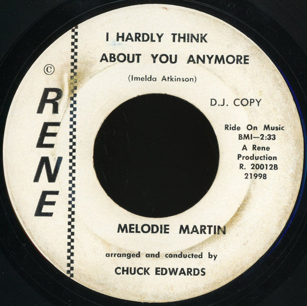 Melodie Martin : In The Shadows Of Your Past (7", Promo)
