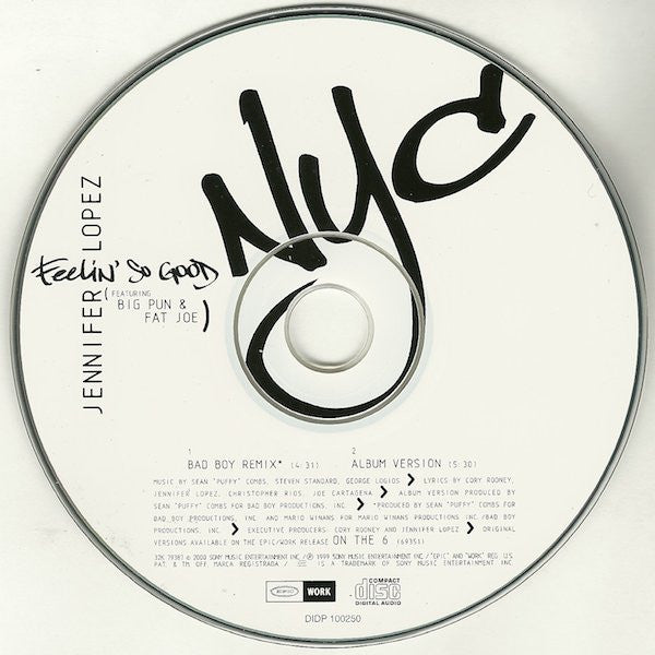 Jennifer Lopez Featuring Big Pun* & Fat Joe : Feelin' So Good (CD, Single)