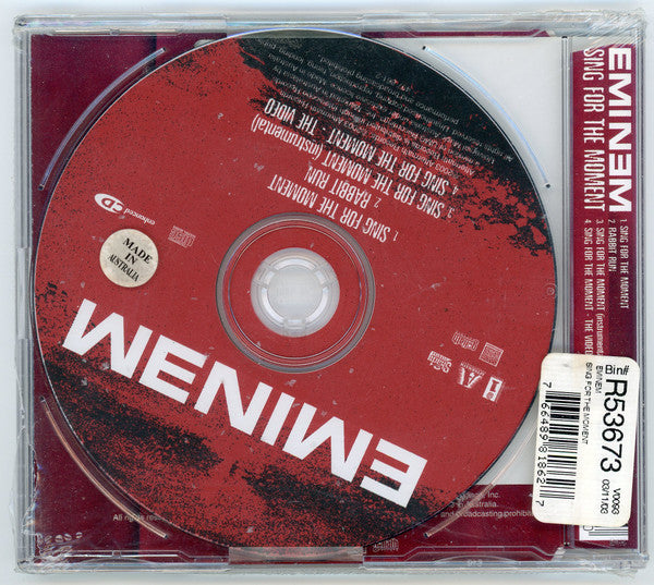 Eminem : Sing For The Moment (CD, Single, Enh)
