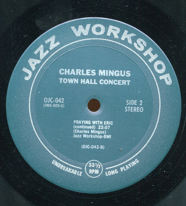 Charles Mingus : Town Hall Concert (LP, Album, RE)