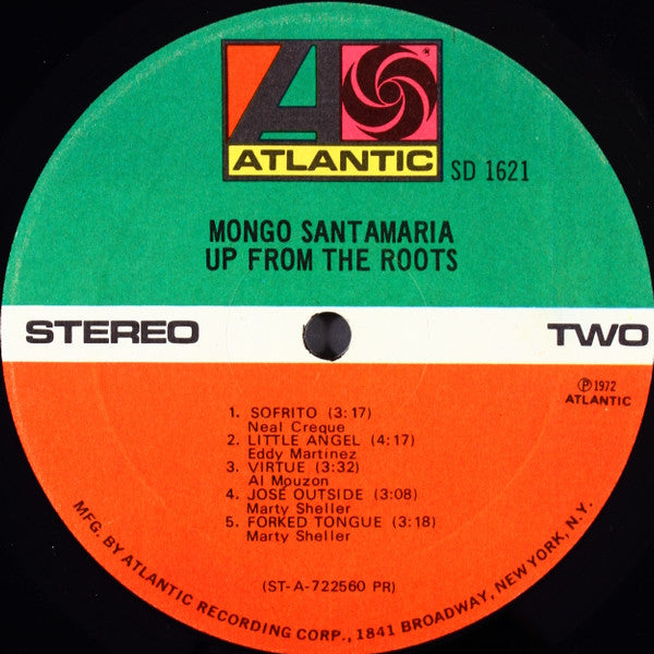 Mongo Santamaria : Up From The Roots (LP, Album, Pre)