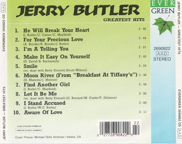 Jerry Butler : Greatest Hits (CD, Comp)