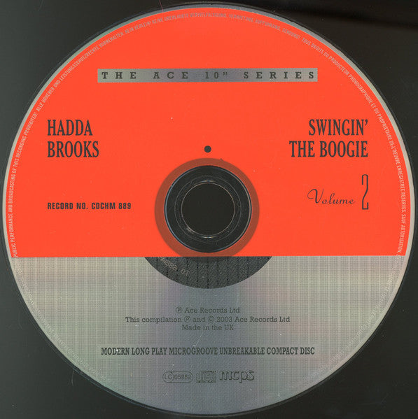 Hadda Brooks : Swingin' The Boogie (CD, Comp)