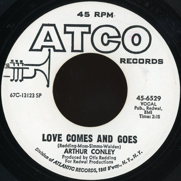 Arthur Conley : Whole Lotta Woman / Love Comes And Goes (7", Single, Promo)