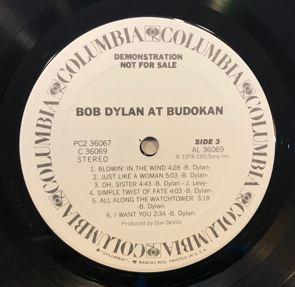 Bob Dylan : Bob Dylan At Budokan (2xLP, Album, Promo, Ter)