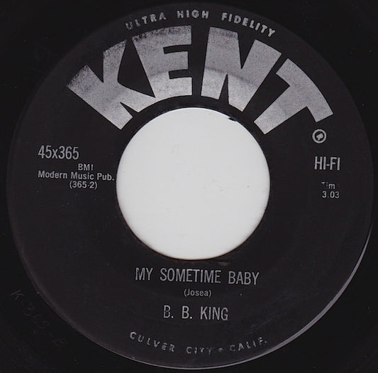 B.B. King : My Sometime Baby / Lonely (7", Single)