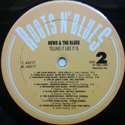 Various : News & The Blues: Telling It Like It Is (LP, Comp, Mono)