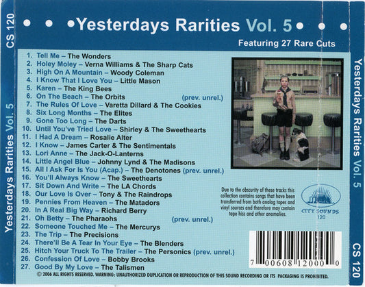 Various : Yesterdays Rarities Vol. 5 (CD, Comp)