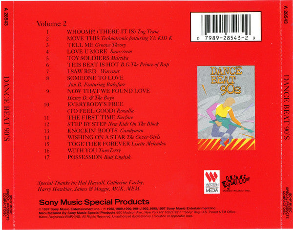 Various : Dance Beat 90’s Volume 2 (CD, Comp)