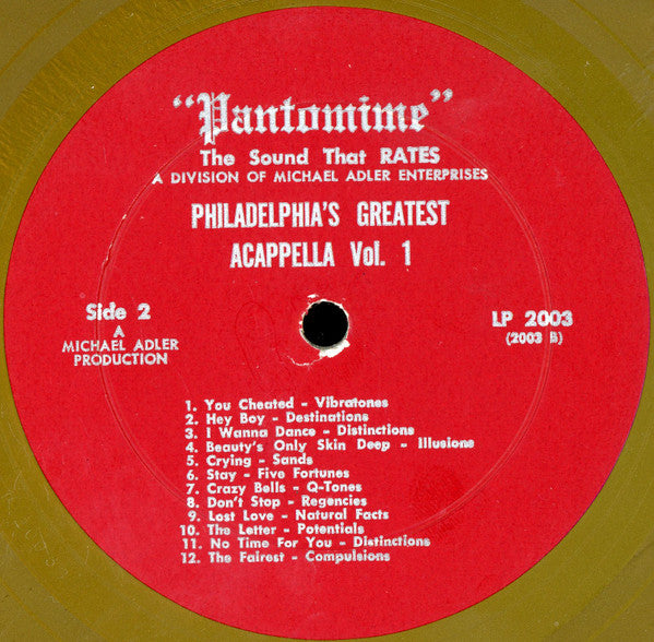 Various : Philadelphia's Greatest Acappella (LP, Comp, Mono, Gol)