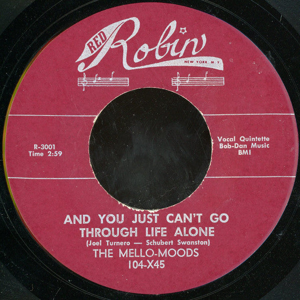 The Mello-Moods : I Couldn't Sleep A Wink Last Night (7", Unofficial)