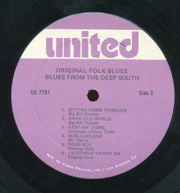 Various : Blues From The Deep South (LP, Comp, RE)
