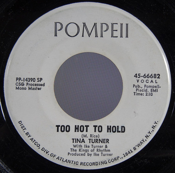 Tina Turner : You Got What You Wanted/Too Hot To Hold (7", Single, Promo)